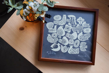 バーズワーズ[BIRDS' WORDS]フレーム 200mm×200mm用-ならの実