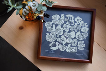 SILK SCREEN/BIRDS&FLOWERS